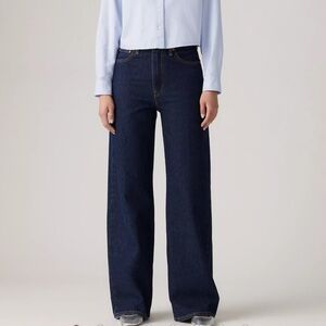 Levi's Ribcage Wide Leg Jeans - Dark